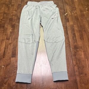 Nike Men's Jogger Large Dri Fit‎ Gym Ankle Zip Holographic Swoosh Zip Padding